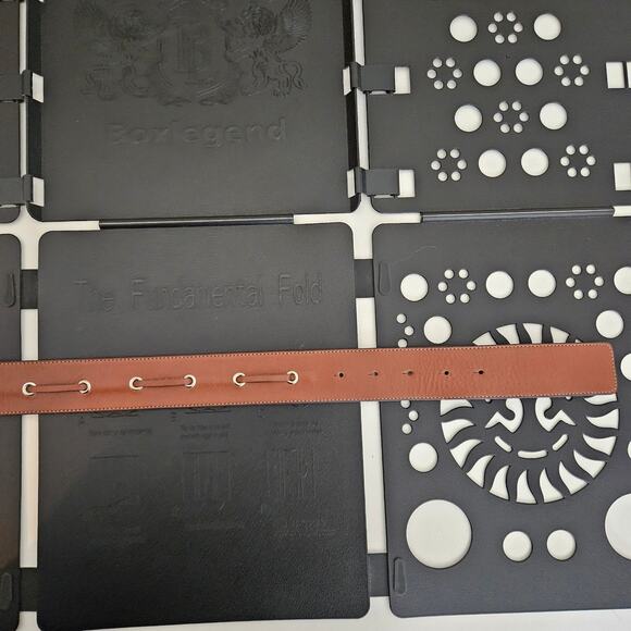 Argentinian Leather Boho Bohemian Metal Buckle Brown Belt | 36" - 40" Waist - Picture 10 of 13